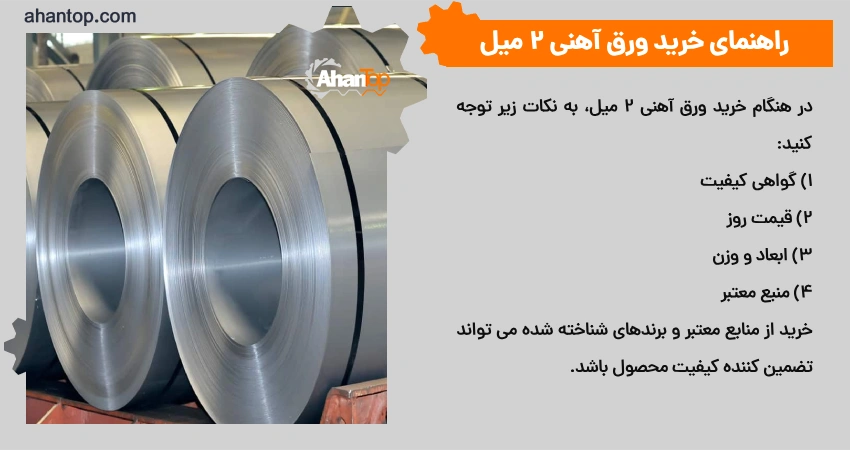 راهنمای خرید ورق آهنی 2 میل