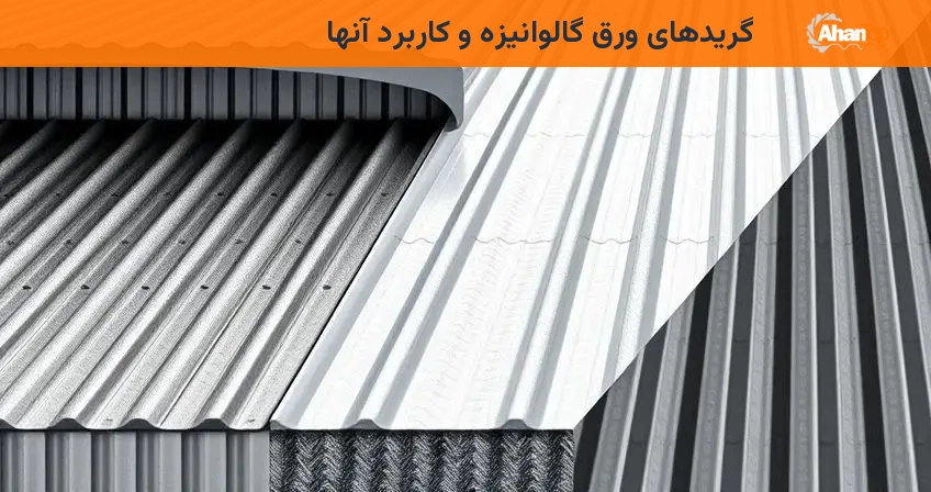 گریدهای ورق گالوانیزه و کاربرد آنها