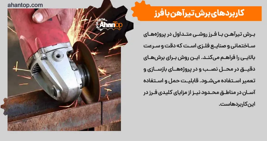 کاربردهای برش تیرآهن با فرز
