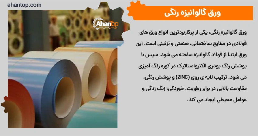 ورق گالوانیزه رنگی